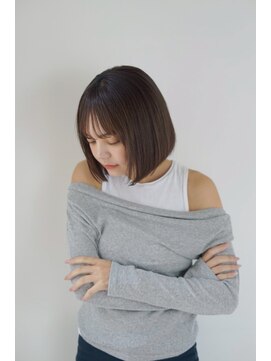 パール(PearL) 【PearL】ミニボブ/透明感カラー/ストレートパーマ/髪質改善