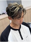 ハイライトフェザーパーマ