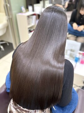 ハピネス クローバー 八木店(Happiness CLOVER) ストレートパーマ/縮毛矯正/髪色改善/ダークブラウン