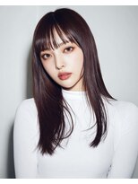 ハーツオオサカ(HE:ARTS OSAKA)&nbsp;クール韓国風黒髪ロング×前髪あり