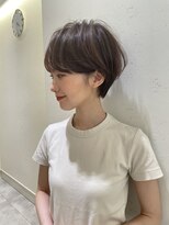 ハピネス 王寺店(Happiness)&nbsp;くびれショート マッシュショートミルクブラウン ショートパーマ