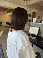 リノ(lino) 大人透明感グレージュボブ