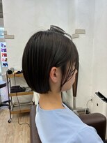 エルズ 大宮店(ailes)&nbsp;大宮/ミルクティーブロンド/ダークブルー/デジタルパーマ