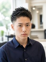 ローム 北花田店(Rome) Men's_ベリーショート_アップバング_ツーブロック