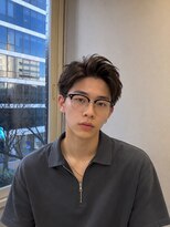 Men's LOOPA【メンズルーパ】三宮/元町/メンズパーマ/曲がる縮毛矯正/眉毛カット&nbsp;アップバング/メンズショート/短髪/茶髪/神戸/三宮
