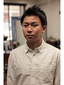 ヘアメイク グリーン アール(HAIR MAKE Green R) アップバングツーブロックスタイル