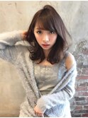 耳かけ小顔ミディアムヘア・ザシーバイアフロート橋本