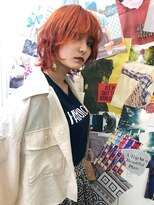 トロニー(TLONY) TLONY渋谷hori マッシュウルフレイヤーオレンジ