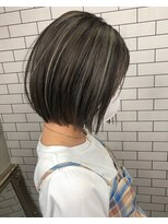 ルーナヘアー(LUNA hair)&nbsp;『京都ルーナ』コントラスト×ハイライト×ボブ×グレージュ