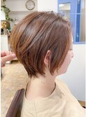 20代30代40代卵形髪質改善ハンサムショート ke0002