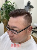 フェードカット&ツーブロックサイドパート