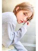 エース (ACE) ACE ミルクティーベージュ×シースルーバングショート