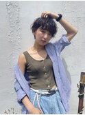 【oasisオグラ】夏向けニュアンスパーマショート