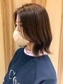 ビスコヘアー(BISCO hair)&nbsp;ベージュ多めのカーキベージュ(^^)顔まわりはレイヤーに♪
