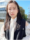 【LA PENSEE】大人かわいいストレートロング　くびれヘア