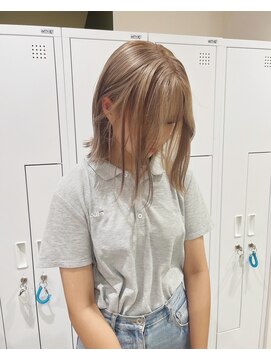 チェレ アズーリ 狭山店(Chere azuri) ダブルカラーからの透明感あるミルクティーベージュ