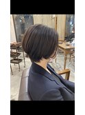 束感ショート　ボブ