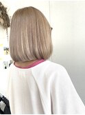 ハイライトショートヘアレイヤーカットダブルカラー