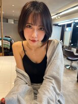 ジャンクス 千葉(junks)&nbsp;ボブ　グレージュ　暗髪