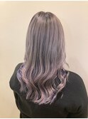 色落ちまで楽しめるシアーパープル