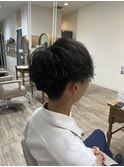 刈り上げパーマスタイル