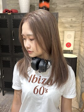 ヲタク 渋谷 代官山 恵比寿(wotaku.) ミルクティーブラウンベージュカラーダブルカラーくすみカラー