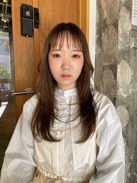 サラ 新宮店(SARA) 【藤木】20代/顔まわりレイヤー×アッシュベージュ