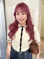 ロジェ(loje)&nbsp;【loje】ハイトーンカラー/夏のヘアアレンジ/ピンクカラー