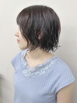 モリオ(morio) ＊ゆるふわパーマボブ外ハネボブ大人ボブ顎ラインボブ内巻きボブ