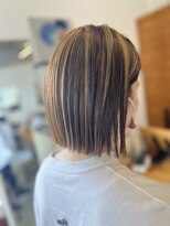 オルガノヘアーギャラリー(OLGANO HAIR GALLERY)&nbsp;ぱっつんボブ・ハイライトカラーリング