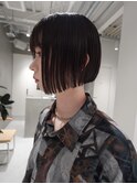 天神大名顔周りレイヤーカットミディアムボブタッセルボブ今泉