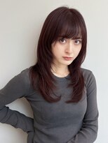 トリッカ 銀座(tricca)&nbsp;ロングレイヤー/顔まわりレイヤー/シャギーレイヤー/暖色