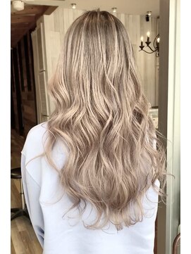 ラグーン(LAGOON) ホワイトミルクティーベージュ/バレイヤージュ/ケアブリーチ