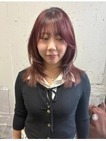 タロ(TALO)&nbsp;【TALO】ボルドーカラーとミディアムレイヤーカット