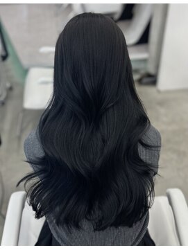 アイシー 表参道(ICY) ブルーブラック/韓国くびれヘア/トレンドヘア