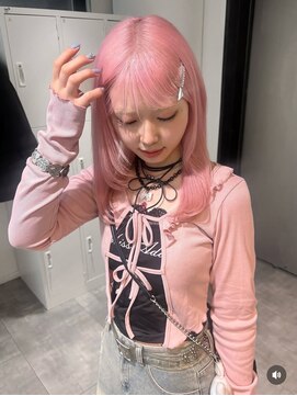 ホワイトピンク/梅田/大阪/ブリーチ/髪質改善