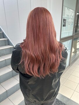 マルフェ 天王寺(marfe) 【marfe】ピンクベージュ＿くすみピンクカラー＿ダブルカラー