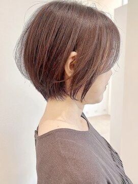 セイドット リー(Say. Ree) say.ショートボブひし形ショートハイライトヘーゼルグレージュ