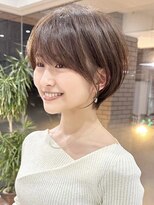 コール ネックス ザ サロン 表参道(COALL nex the salon)&nbsp;斜めバング グレージュカラー シルキーベージュ マッシュパーマ