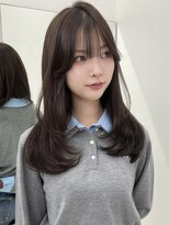 アイトーキョーエス 渋谷(AI TOKYO S)&nbsp;ブリーチなしダブルカラーオリーブグレージュ透明感レイヤー前髪