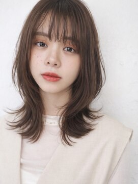 メイキー 本厚木(MA-IKI) ミディアムレイヤー/くびれハッシュカットボブ/メイキー本厚木