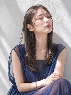 アッシュ 学芸大学店(Ash) ロング/レイヤー/大人女性/モカグレイ/髪質改善カラー/美髪矯正
