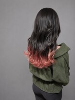 ソラヘアー(SORA hair) 艶感ピンク×グラデーション袖カラー 10代20代30代
