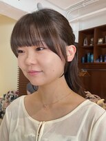 クラップス 杉田店(CLAPS)&nbsp;結んでもかわいい顔まわりレイヤー/サイドバング/前髪カット
