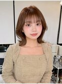 ダークパープル/ナチュラルショート/ミルクブラウン/夏/表参道