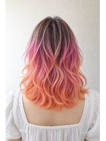 アーダーヘアサロン 武生店(ADER HAIR SALON)&nbsp;ビビッドピンクオレンジグラデーション