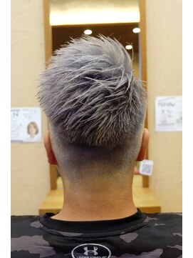 シェロヘア(cielo HAIR) シルバーカラーメンズワイルド
