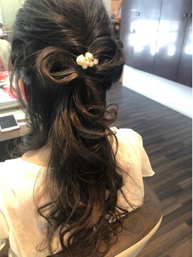 エノモト(ENOMOTO) リボン風ハーフアップ 愛され 褒められヘアアレンジ20代30代40代