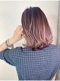 pinkバレイヤージュ