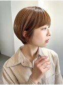 表参道sheta／中澤美緒 テラコッタ　小顔前下がりショートボブ